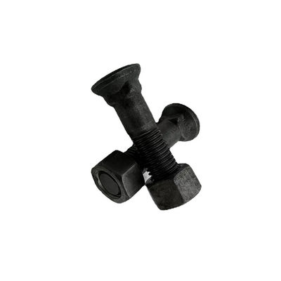 Tahan lama M36 Bulldozer Track Pad Baut Mur HRC52-58 Kekerasan tinggi
