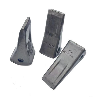 205-19570 Tugas Berat Bucket Teeth Rock Teeth Untuk Excavator 48-52HRC